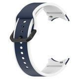 20mm Samsung Galaxy Watch Strap/Band | Midnight Blue/White Elite Silicone Strap/Band