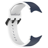 20mm Samsung Galaxy Watch Strap/Band | Midnight Blue/White Elite Silicone Strap/Band