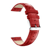 20mm Samsung Galaxy Watch Strap/Band | Red Smooth Leather Strap/Band