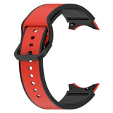 20mm Samsung Galaxy Watch Strap/Band | Red/Black Elite Silicone Strap/Band