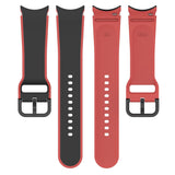20mm Samsung Galaxy Watch Strap/Band | Red/Black Elite Silicone Strap/Band