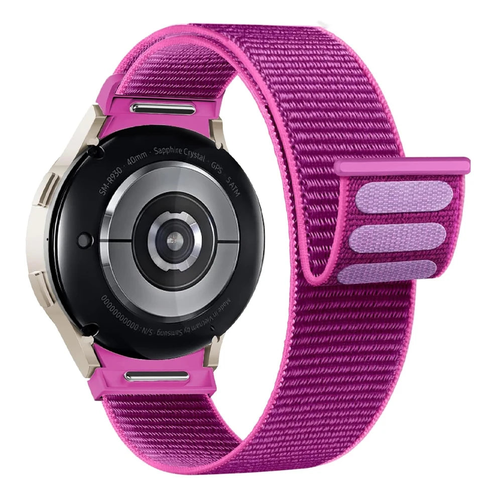 20mm Samsung Galaxy Watch Strap/Band Bright Purple Nylon Watch Strap