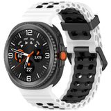 White/Black Ocean Silicone Samsung Galaxy Watch 8/Watch 9 Strap | For 40mm/42mm/46mm Models