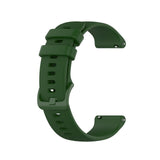 20mm Samsung Galaxy Watch Strap/Band | Army Green Grained Silicone Strap/Band
