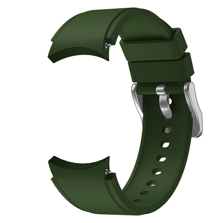 20mm Samsung Galaxy Watch Strap/Band | Army Green Plain Silicone Strap/Band