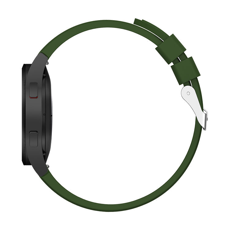 20mm Samsung Galaxy Watch Strap/Band | Army Green Plain Silicone Strap/Band