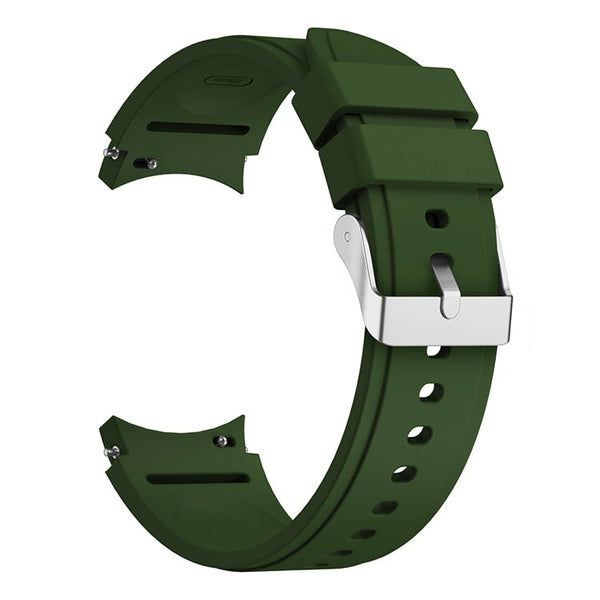 20mm Samsung Galaxy Watch Strap/Band | Army Green Plain Silicone Strap/Band