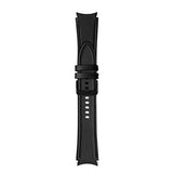 20mm Samsung Galaxy Watch Strap/Band | Black Premium Leather Strap/Band