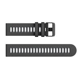 20mm Samsung Galaxy Watch Strap/Band | Black/Grey Breathable Silicone Strap/Band