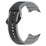 20mm Samsung Galaxy Watch Strap/Band | Black/Grey Elite Silicone Strap/Band