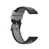 20mm Samsung Galaxy Watch Strap/Band | Black/Grey Silicone Sports Strap/Band