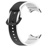 20mm Samsung Galaxy Watch Strap/Band | Black/White Elite Silicone Silicone Strap/Band
