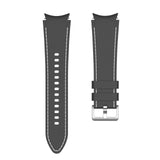 20mm Samsung Galaxy Watch Strap/Band | Black/White Silicone Stitched Strap/Band