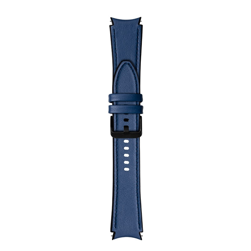 20mm Samsung Galaxy Watch Strap/Band | Blue Premium Leather Strap/Band