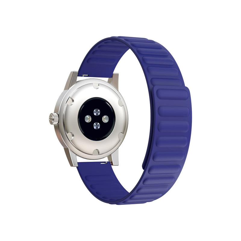 20mm Samsung Galaxy Watch Strap/Band | Blue Silicone Link Strap/Band