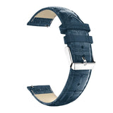 20mm Samsung Galaxy Watch Strap/Band | Blue Smooth Leather Strap/Band