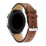 20mm Samsung Galaxy Watch Strap/Band | Brown Stitched Leather Strap/Band