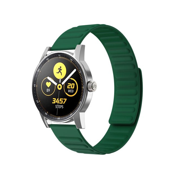 20mm Samsung Galaxy Watch Strap/Band | Green Silicone Link Strap/Band