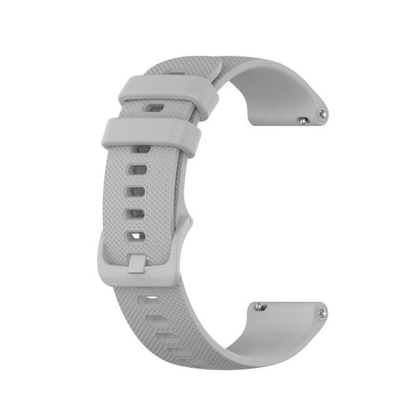 20mm Samsung Galaxy Watch Strap/Band | Grey Grained Silicone Strap/Band