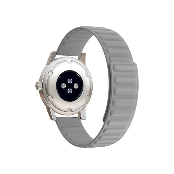 20mm Samsung Galaxy Watch Strap/Band | Grey Silicone Link Strap/Band