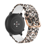 20mm Samsung Galaxy Watch Strap/Band | Leopard Print Patterned Silicone Strap/Band