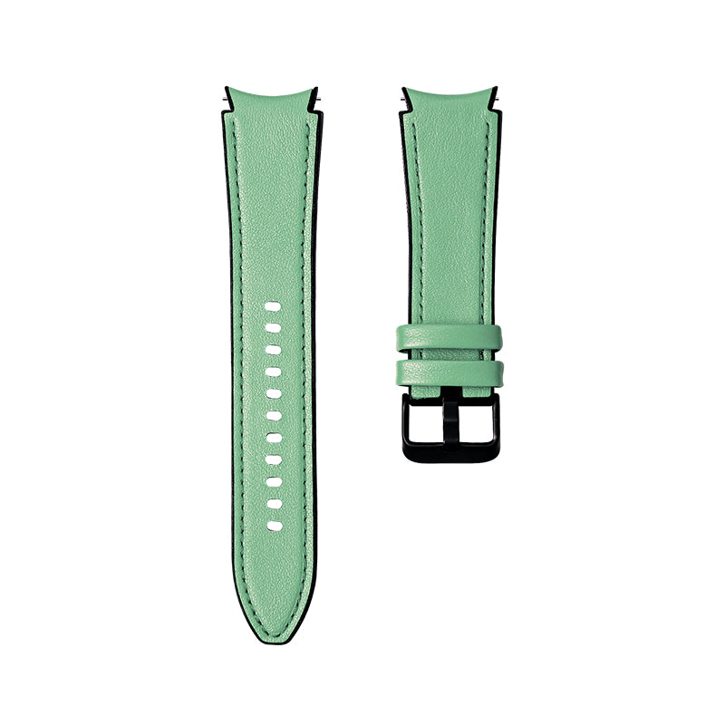 20mm Samsung Galaxy Watch Strap/Band | Light Green Premium Leather Strap/Band