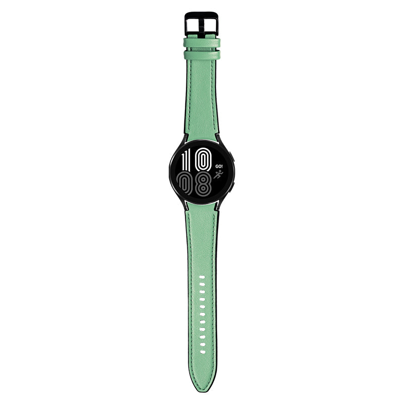 20mm Samsung Galaxy Watch Strap/Band | Light Green Premium Leather Strap/Band