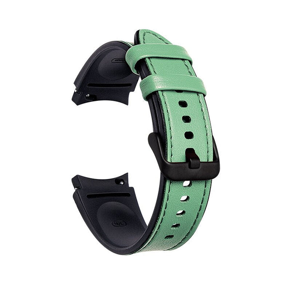 20mm Samsung Galaxy Watch Strap/Band | Light Green Premium Leather Strap/Band