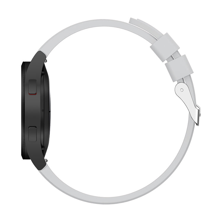 20mm Samsung Galaxy Watch Strap/Band | Light Grey Plain Silicone Strap/Band