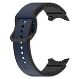 20mm Samsung Galaxy Watch Strap/Band | Midnight Blue/Black Elite Silicone Strap/Band