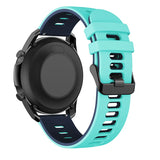 20mm Samsung Galaxy Watch Strap/Band | Mint Green/Blue Breathable Silicone Strap/Band