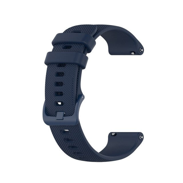 20mm Samsung Galaxy Watch Strap/Band | Navy Blue Grained Silicone Strap/Band