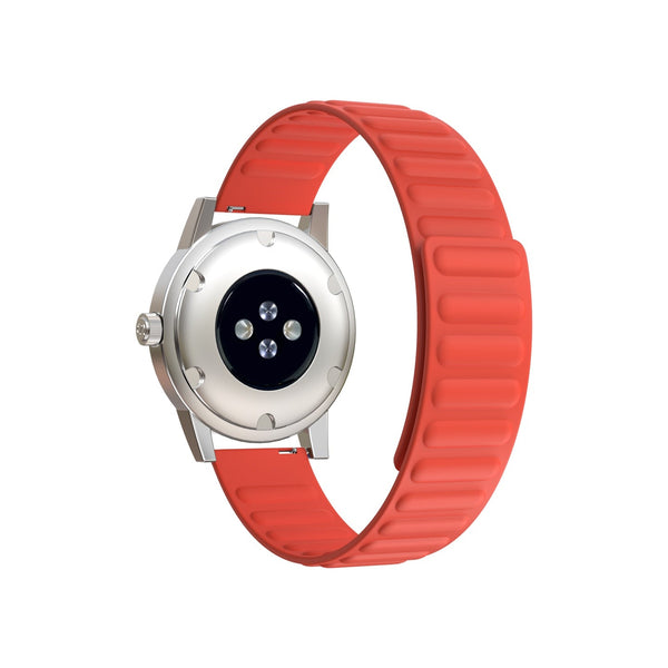 20mm Samsung Galaxy Watch Strap/Band | Orange Silicone Link Strap/Band