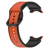 20mm Samsung Galaxy Watch Strap/Band | Orange/Black Elite Silicone Strap/Band
