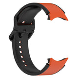 20mm Samsung Galaxy Watch Strap/Band | Orange/Black Elite Silicone Strap/Band