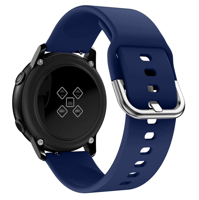 20mm Samsung Galaxy Watch Strap/Band | Original Midnight Blue Plain Silicone Strap/Band