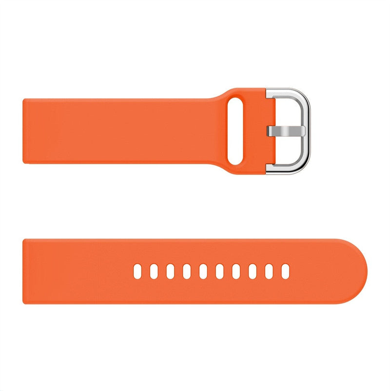 20mm Samsung Galaxy Watch Strap/Band | Original Orange Plain Silicone Strap/Band