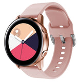 20mm Samsung Galaxy Watch Strap/Band | Original Pink Plain Silicone Watch Strap/Band