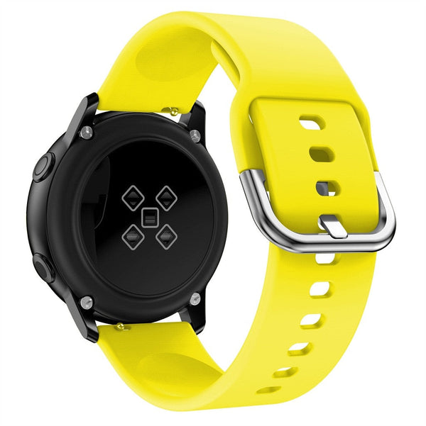 20mm Samsung Galaxy Watch Strap/Band | Original Yellow Plain Silicone Strap/Band