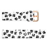 20mm Samsung Galaxy Watch Strap/Band | Paw Prints Patterned Silicone Strap/Band