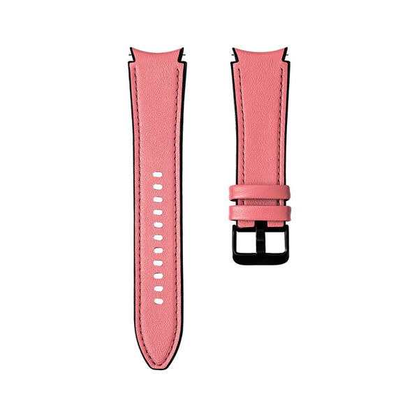 20mm Samsung Galaxy Watch Strap/Band | Pink Premium Leather Strap/Band