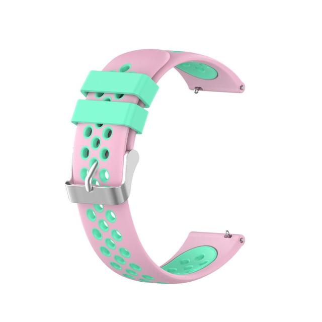 20mm Samsung Galaxy Watch Strap/Band | Pink/Mint Green Silicone Sports Strap/Band