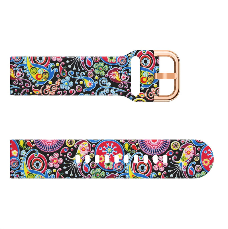 20mm Samsung Galaxy Watch Strap/Band | Psychedelic Patterned Silicone Strap/Band