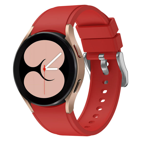 20mm Samsung Galaxy Watch Strap/Band | Red Plain Silicone Strap/Band