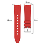 20mm Samsung Galaxy Watch Strap/Band | Red Plain Silicone Strap/Band