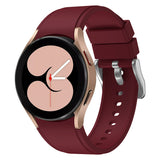 20mm Samsung Galaxy Watch Strap/Band | Red Wine Plain Silicone Strap/Band