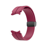 20mm Samsung Galaxy Watch Strap/Band | Red Wine Plain Silicone Strap/Band (Black Connector)