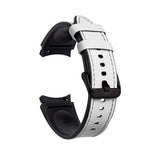 20mm Samsung Galaxy Watch Strap/Band | White Premium Leather Strap/Band