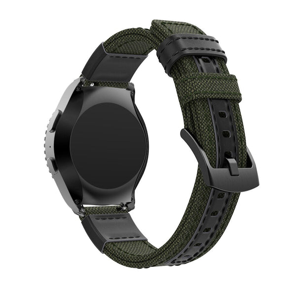 22mm Samsung Galaxy Watch Strap/Band | Army Green Canvas Adventurer® Strap/Band