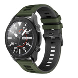 22mm Samsung Galaxy Watch Strap/Band | Army Green/Black Sports Strap/Band